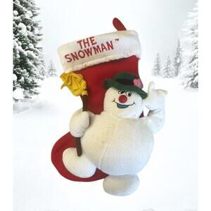 VTG GEMMY Frosty The Snowman Stocking Singing WORKS Musical RARE